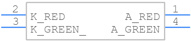 APHBM2012ETSGTC - Kingbright - PCB symbol
