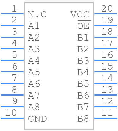 TC7MBL3245CFT(EL) - Toshiba - PCB symbol