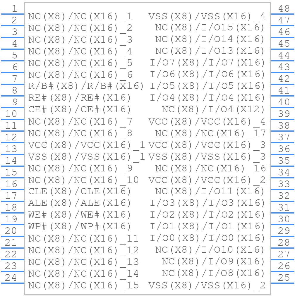 S34ML04G200TFI000 - Spansion - PCB symbol