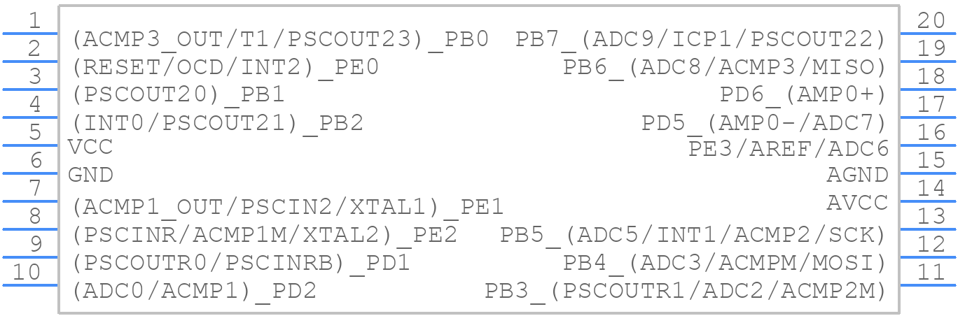 AT90PWM161-16SN - Microchip - PCB symbol