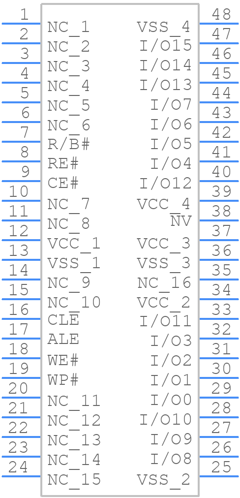 S34ML04G100TFI000 - Spansion - PCB symbol