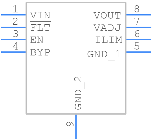 CAT6201VP2-GT3 - onsemi - PCB symbol