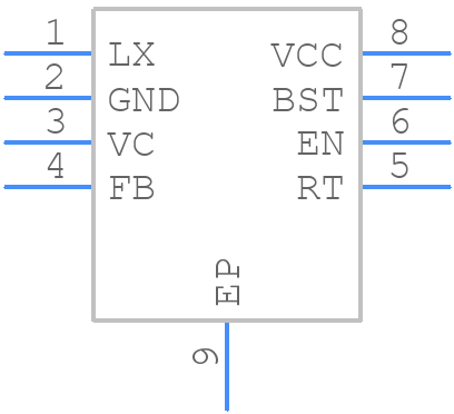 BD9G341AEFJ-E2 - ROHM Semiconductor - PCB symbol
