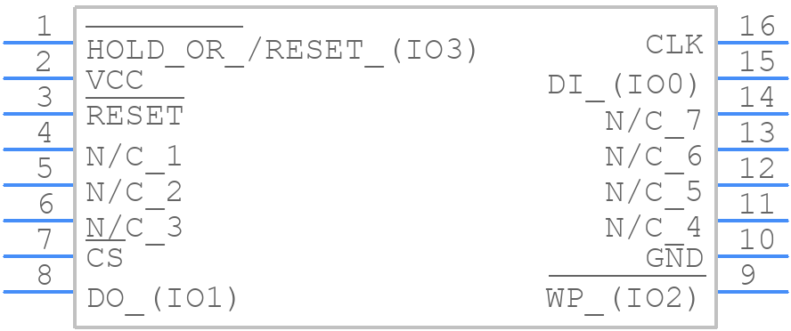 W25Q512JVFIM - Winbond - PCB symbol