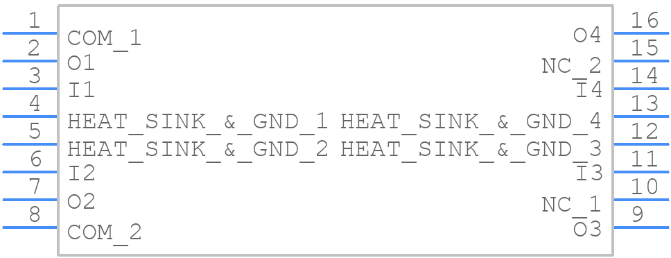TD62064APG(O,J,S) - Toshiba - PCB symbol