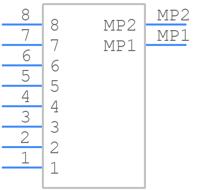 DF13-8P-1.25H(20) - Hirose - PCB symbol