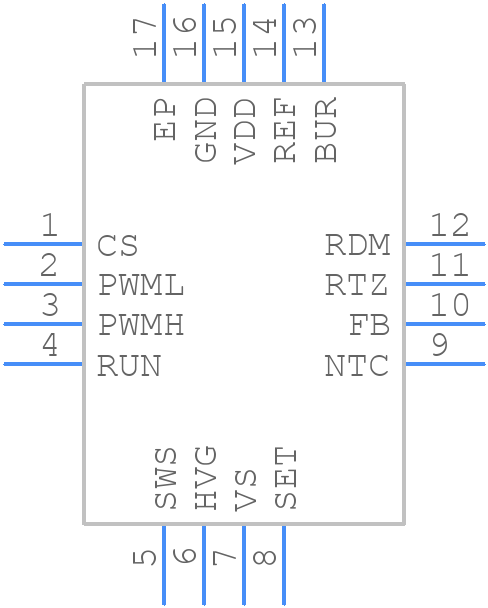 PUCC28780RTER - Texas Instruments - PCB symbol