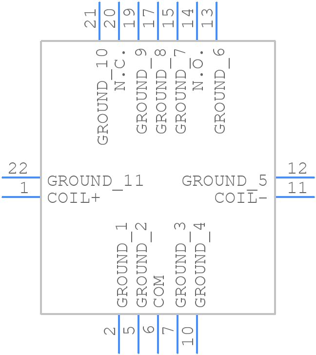 HF351 - TE Connectivity - PCB symbol