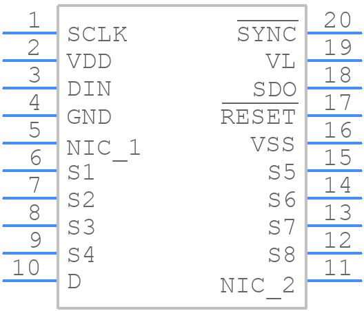 ADG1438BRUZ - Analog Devices - PCB symbol