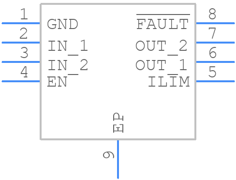 TPS2556DRBR - Texas Instruments - PCB symbol