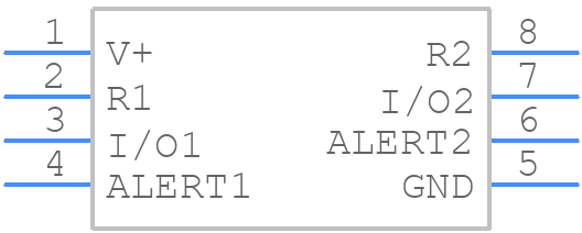 TMP107BID - Texas Instruments - PCB symbol
