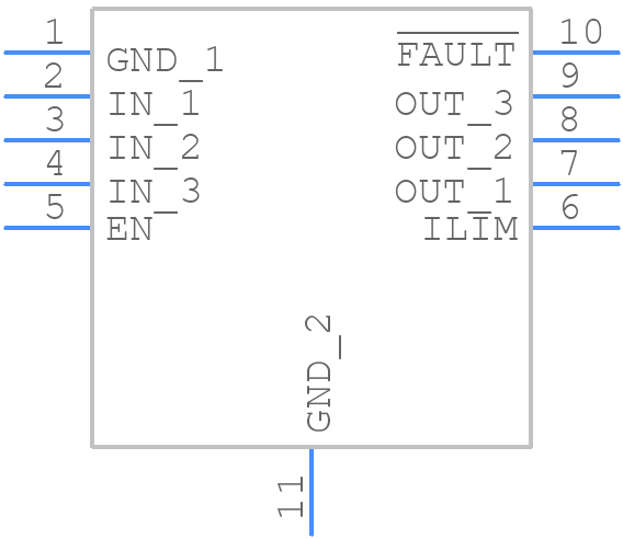 TPS2559DRCR - Texas Instruments - PCB symbol