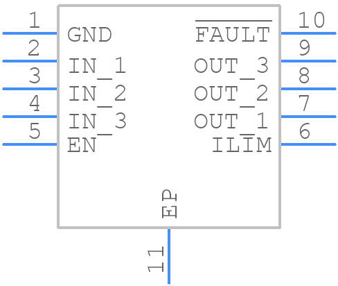 TPS2559DRCT - Texas Instruments - PCB symbol