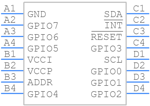 TCA7408ZSZR - Texas Instruments - PCB symbol