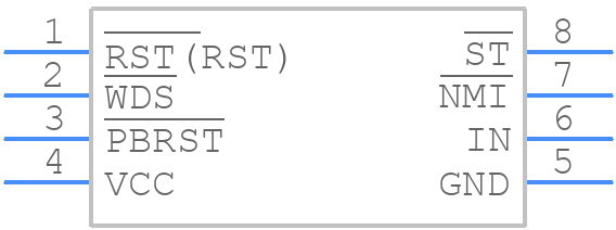 DS1706TEUA+ - Analog Devices - PCB symbol