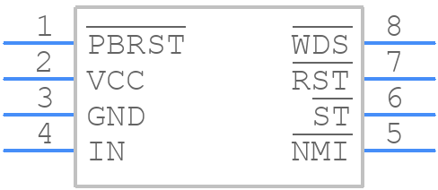 DS1706SESA+ - Analog Devices - PCB symbol