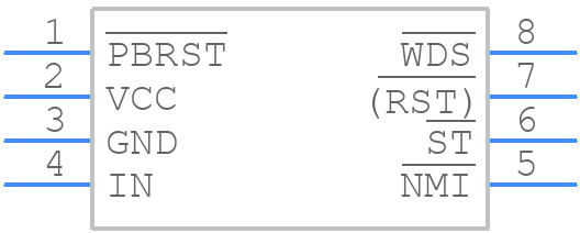 DS1706PESA+ - Analog Devices - PCB symbol