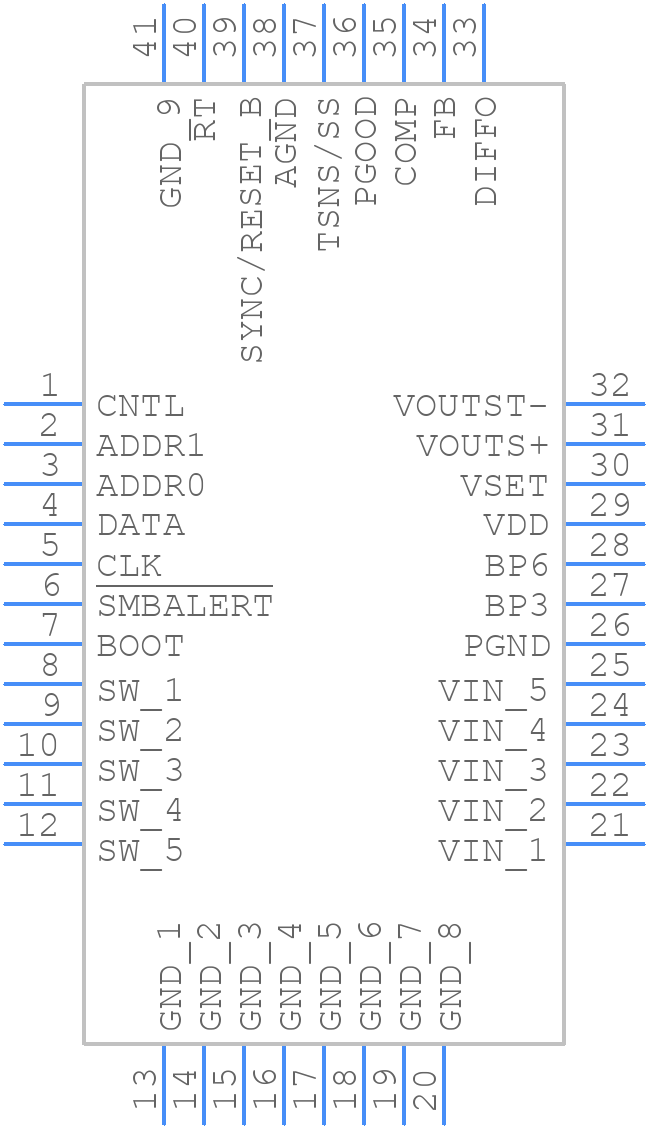 TPS544C25RVFT - Texas Instruments - PCB symbol