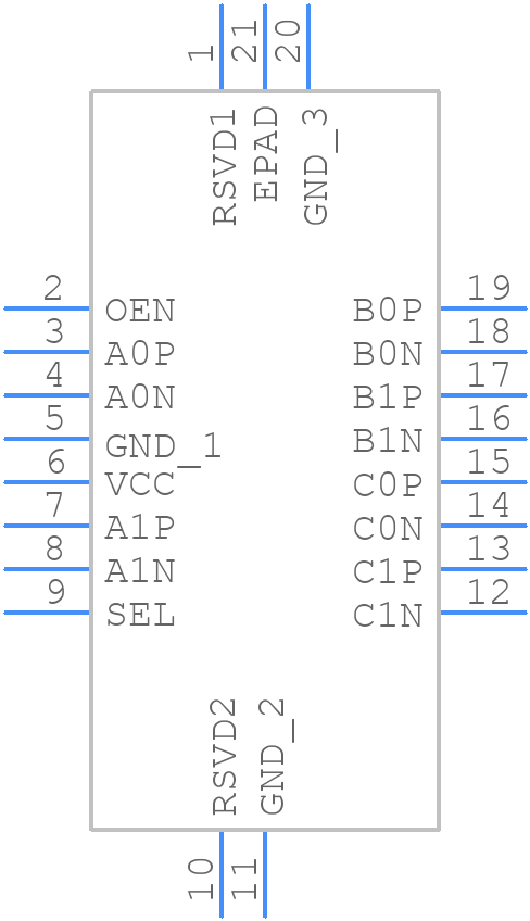 HD3SS3212IRKSR - Texas Instruments - PCB symbol
