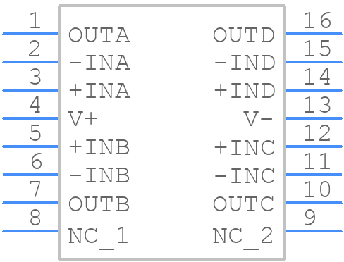 LTC6082CGN#PBF - Analog Devices - PCB symbol