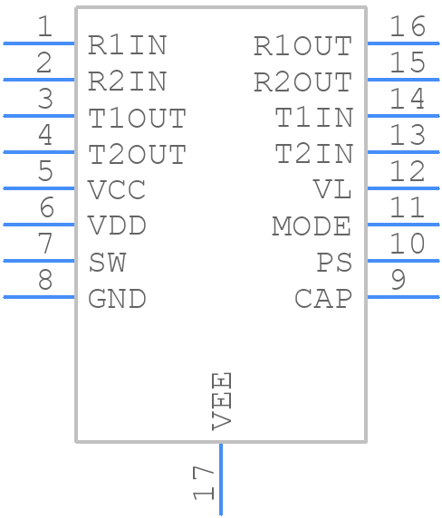 LTC2803IDHC#PBF - Analog Devices - PCB symbol