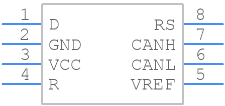 SN65HVD230QD - Texas Instruments - PCB symbol