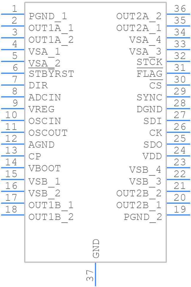 L6474PDTR - STMicroelectronics - PCB symbol