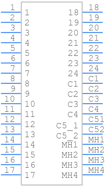 XM4M-2932-1312 - OMRON Electronics - PCB symbol
