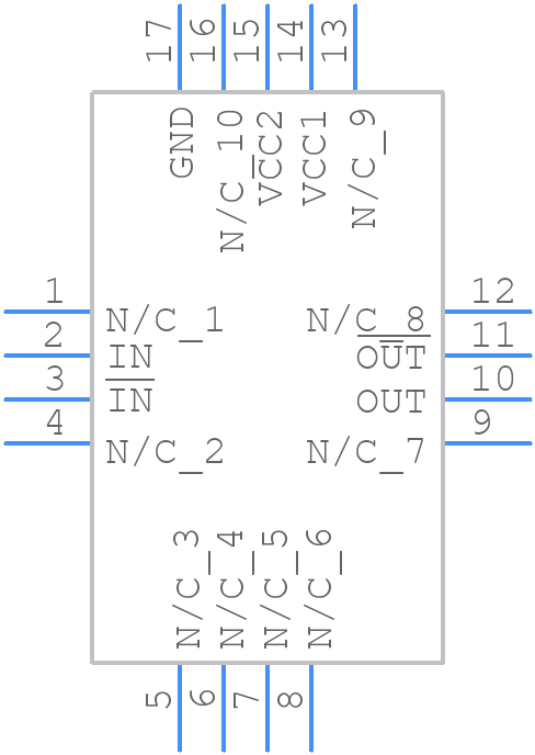 HMC492LP3TR - Analog Devices - PCB symbol