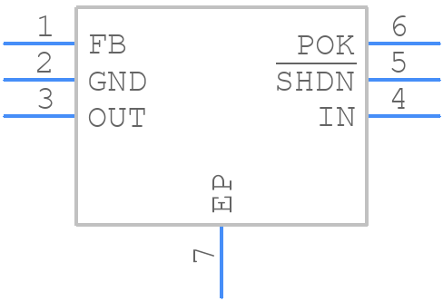 MAX8880ETT+T - Analog Devices - PCB symbol
