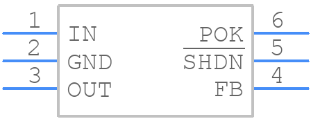 MAX8881EUT50+T - Analog Devices - PCB symbol