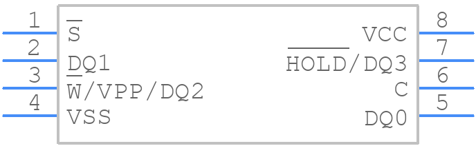 N25Q032A11ESE40F - Micron - PCB symbol