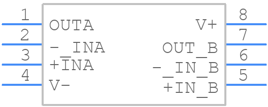 OPA2353EA/250 - Texas Instruments - PCB symbol