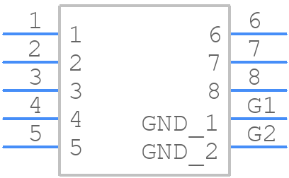 GSX-NS-88-3.05-30 - Kycon - PCB symbol