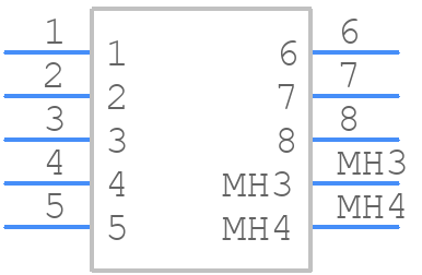 GDLX-S-88 - Kycon - PCB symbol