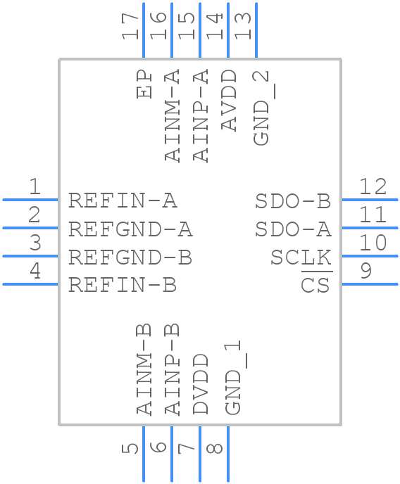 ADS8350IRTET - Texas Instruments - PCB symbol
