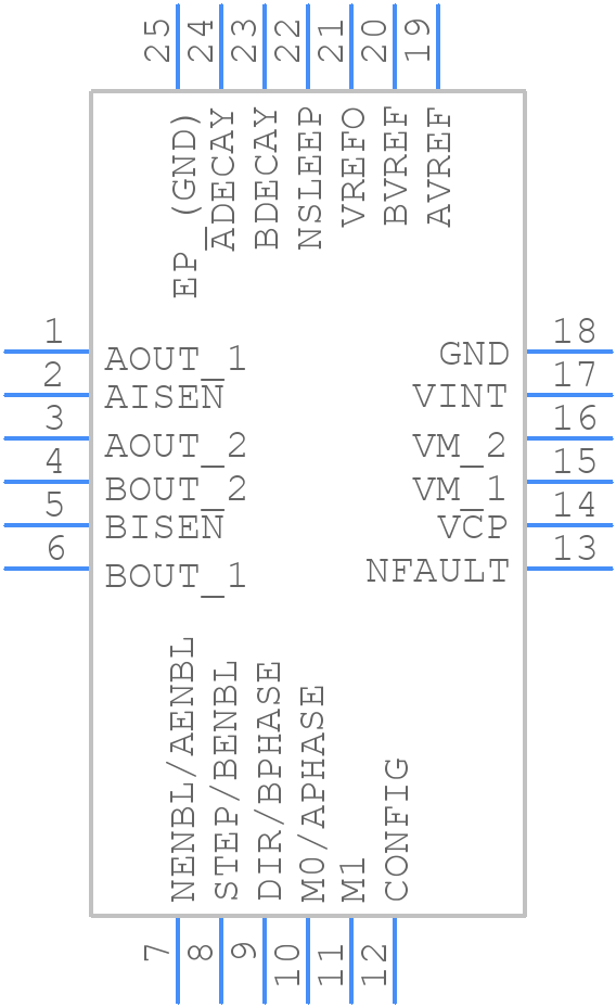DRV8834RGET - Texas Instruments - PCB symbol