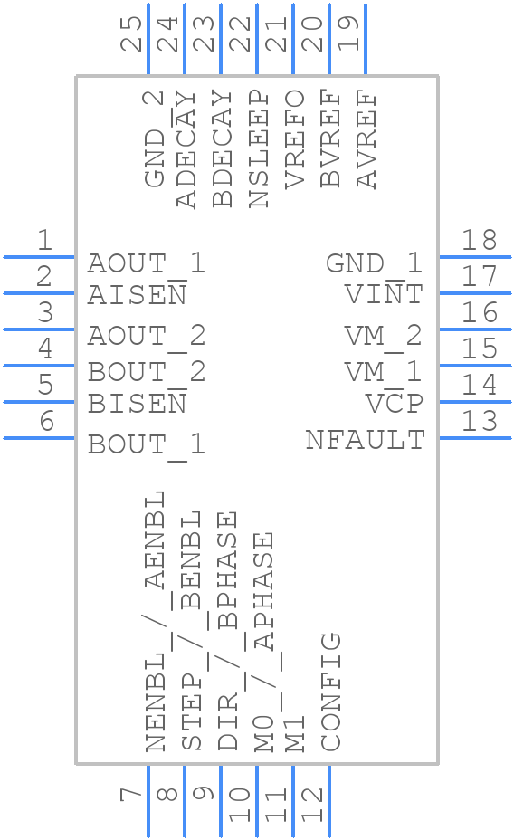 DRV8834RGER - Texas Instruments - PCB symbol