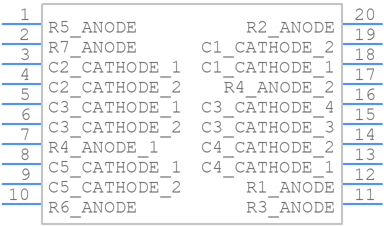 TBC20-11EGWA - Kingbright - PCB symbol