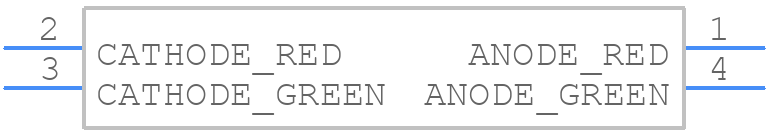 KPHBM-2012SURKCGKC - Kingbright - PCB symbol