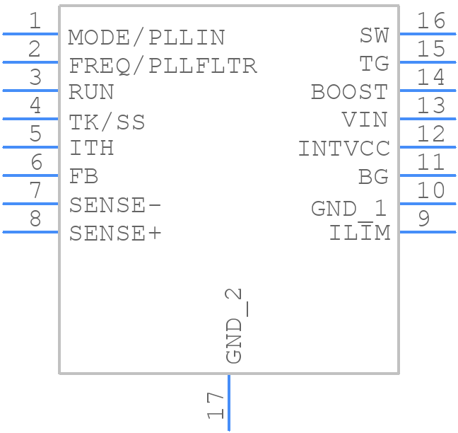 LTC3851AEMSE#PBF - Analog Devices - PCB symbol