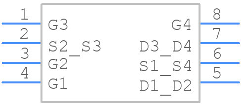ZXMHC6A07T8TA - Diodes Incorporated - PCB symbol