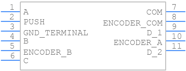 RKJXT1F42001 - ALPS Electric - PCB symbol
