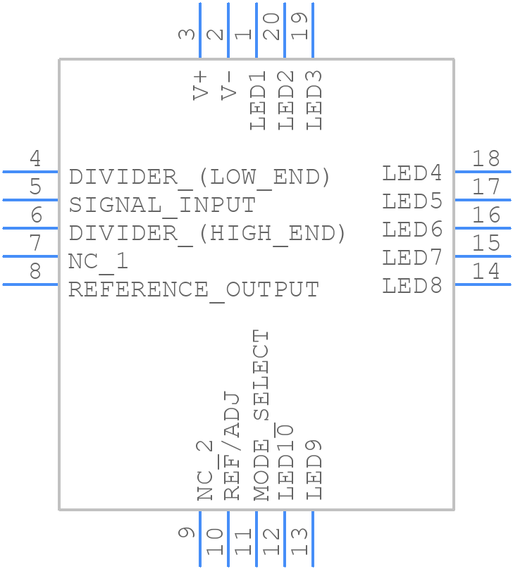 LM3914VX - Texas Instruments - PCB symbol