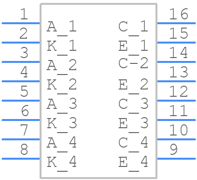LTV-846S - Lite-On - PCB symbol