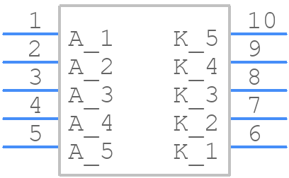 DC-05GWA - Kingbright - PCB symbol