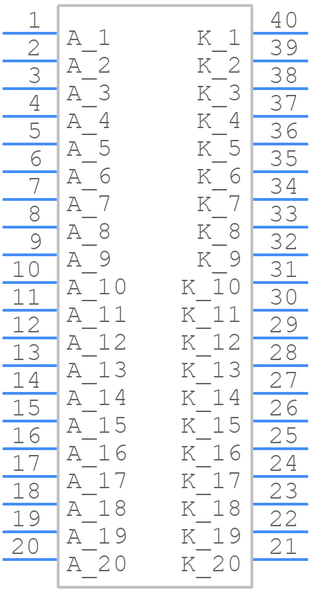 DC20/20SRWA - Kingbright - PCB symbol
