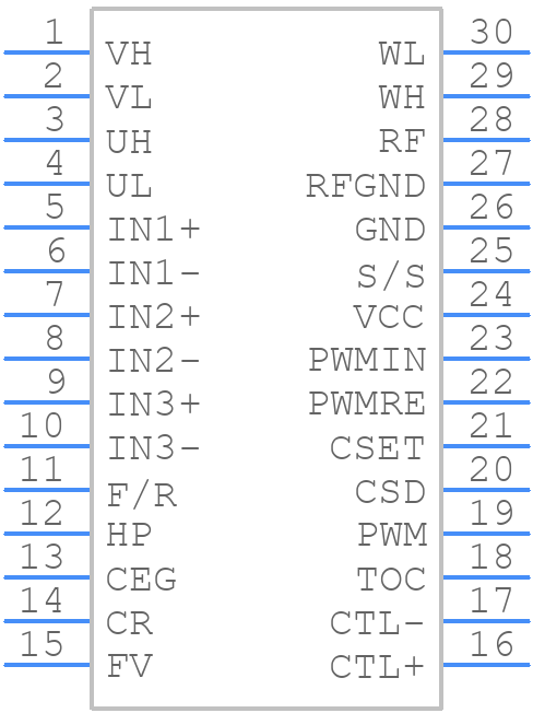 LB11600JV-TLM-E - onsemi - PCB symbol