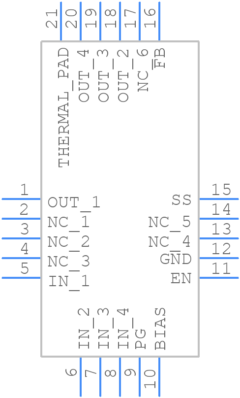 TPS74901RGWR - Texas Instruments - PCB symbol