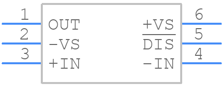 CLC1001IST6X - Cadeka - PCB symbol